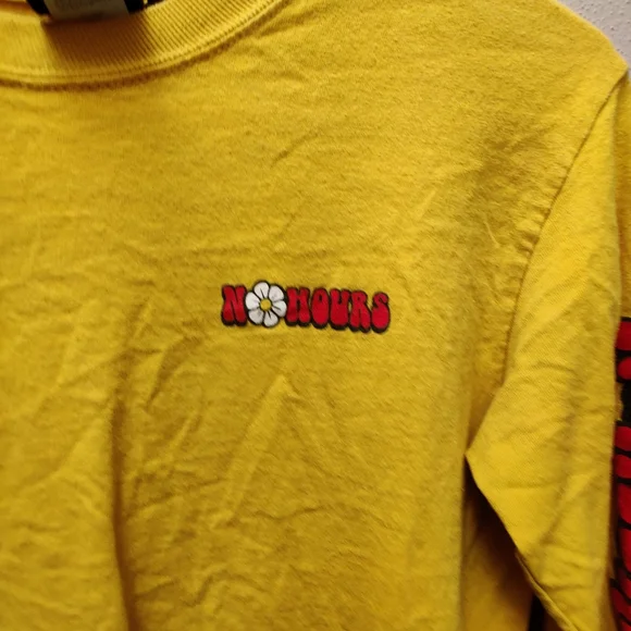 Yellow Graphic Long Sleeve Shirt No Hours Day Dreamin - Picture 4 of 8